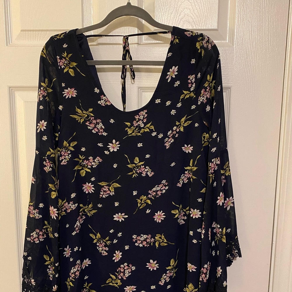 Navy Blue Boho Dress